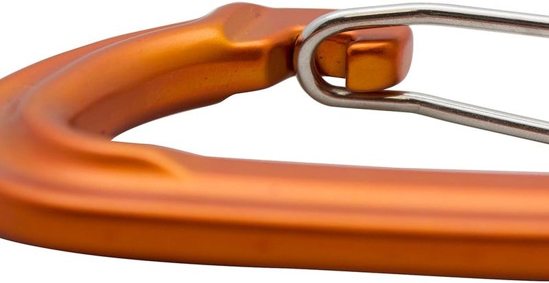 FUSION Quickdraw Set with Wire Gate Carabiner, 6-Pack, 11cm, Orange/Black - Image 3